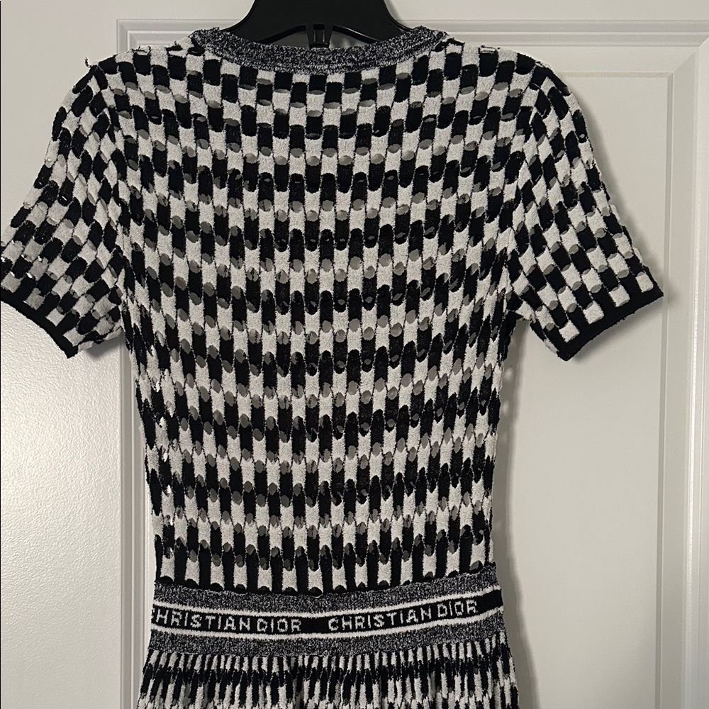 Dior Monochrome Knit Mini Dress - Picture 9 of 11